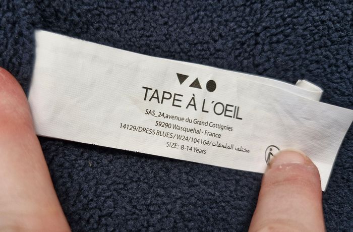 Snood / tour de cou en maille bleu marine Tape à L'œil - photo numéro 4
