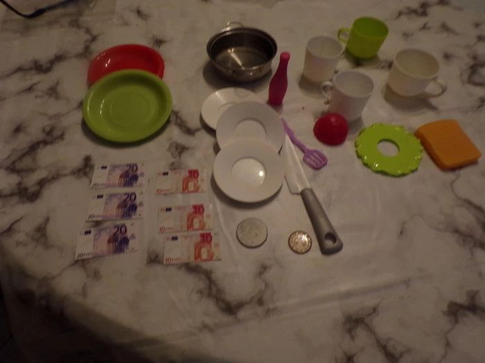 Chariot en plastique + Dinette - photo numéro 2