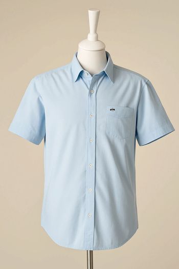 Chemise Lacoste bleue claire homme – Taille XL 👔