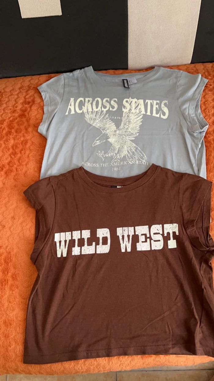 2 tee-shirts taille 36