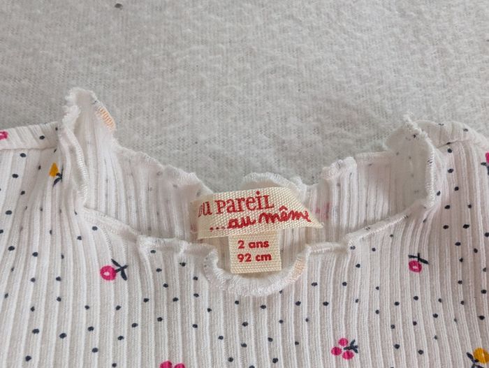 T-shirt ML blanc à fleurs - 2A - Du Pareil au Même - photo numéro 5