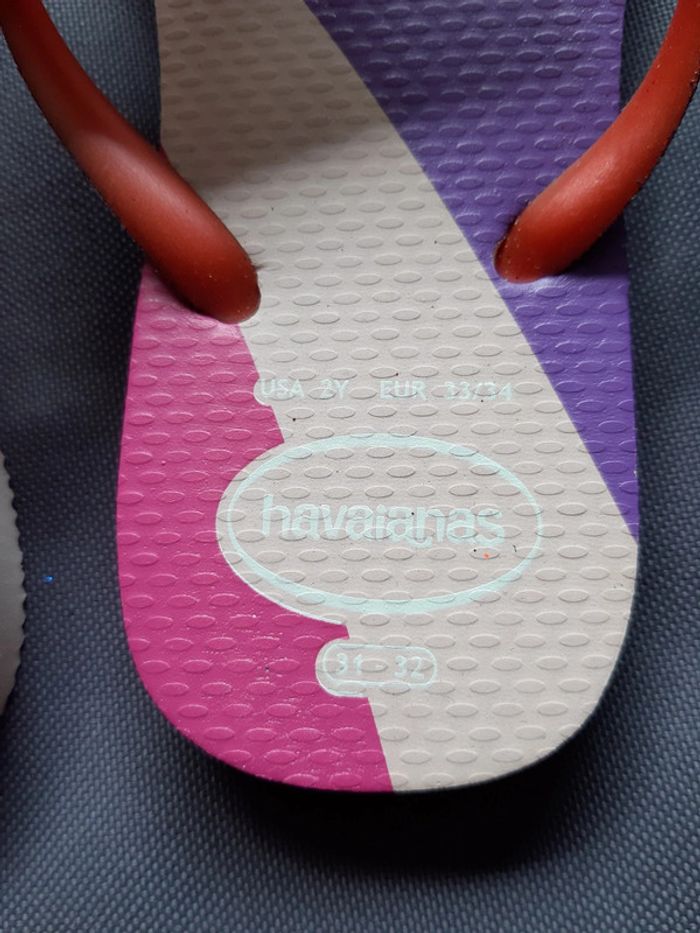 Havaianas glitter licorne taille 33-34 17€ au lieu de 26€ - photo numéro 4
