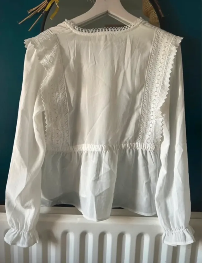 Blouse blanche Kilky taille S - photo numéro 2