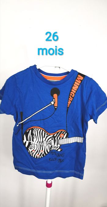 t-shirt "mini gang" 26 mois