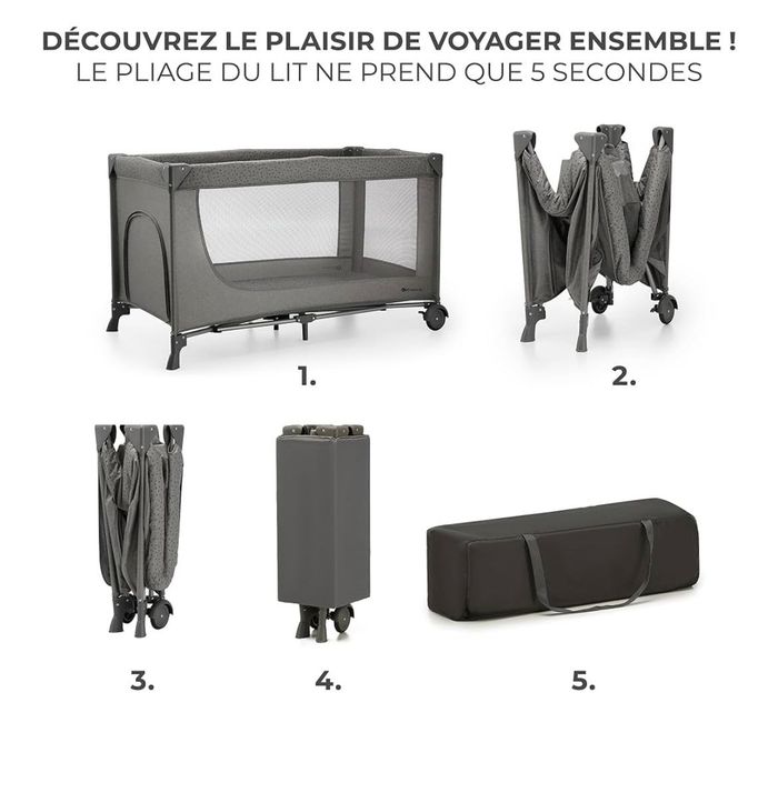 Kinderkraft Lit parapluie pliant - photo numéro 2