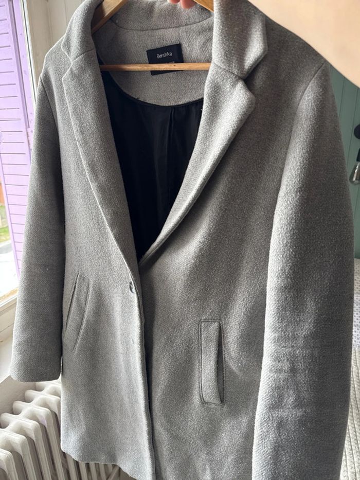 Manteau Bershka gris - photo numéro 3