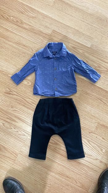 Tenue pantalon chic et chemise bleu Kiabi