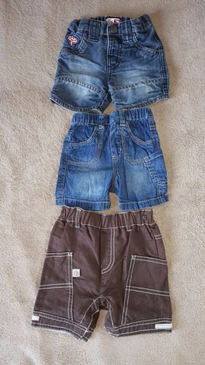 Lot 3 shorts garçon 3 mois