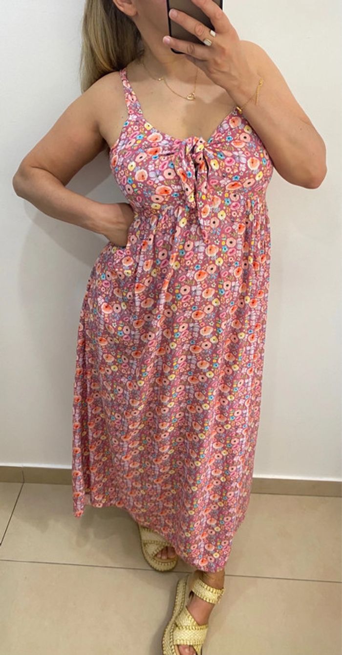 Robe longue fleurie taille 38 - photo numéro 6