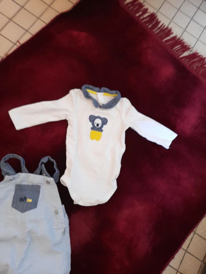 Ensemble 2 body et 1 salopette 3 mois - photo numéro 4