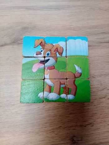 Puzzle cubes des animaux de la ferme 