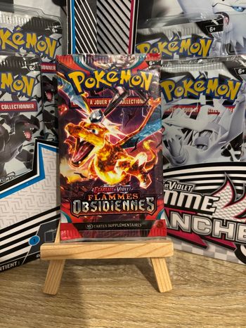 Booster Pokémon Flammes Obsidiennes rescéllé