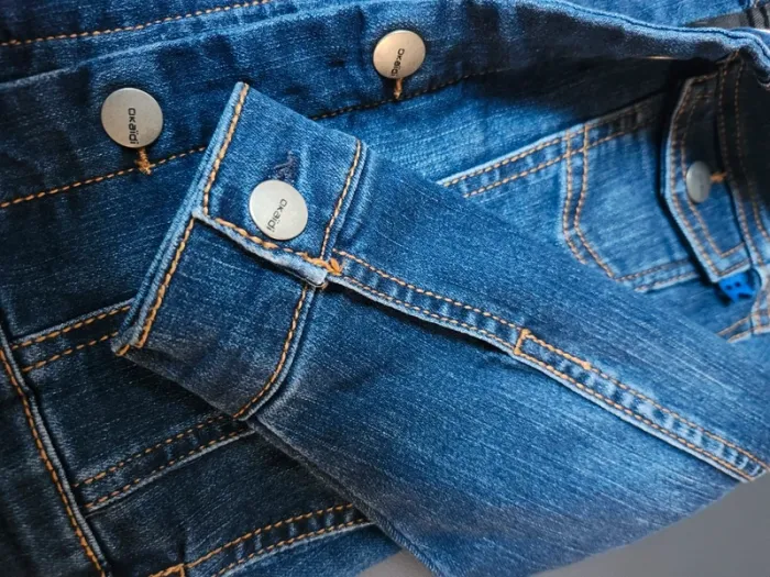 Veste en jean garçon boutons pressions okaidi garçon - photo numéro 9