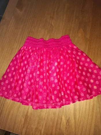 Jupe rose taille élastique 8 ans