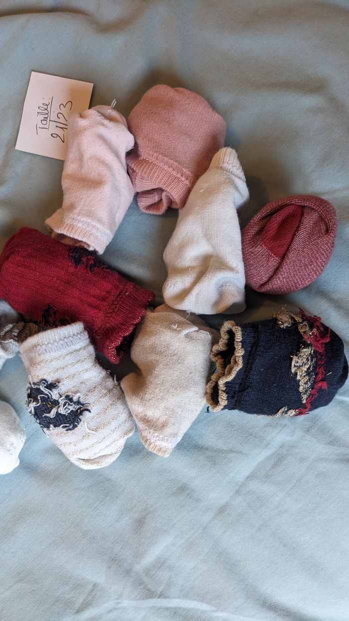 Lot bébé fille  20 paires de chaussettes + 1 collant - photo numéro 3