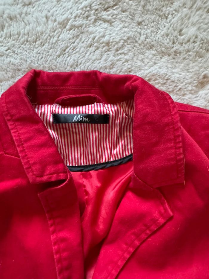 Blazer rouge MIM Taille 34 - photo numéro 2