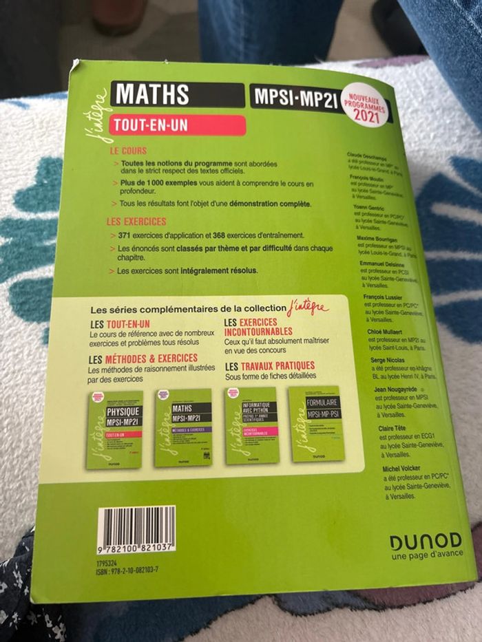 Maths MPSI-MP21- Dunod - tout en un - photo numéro 2