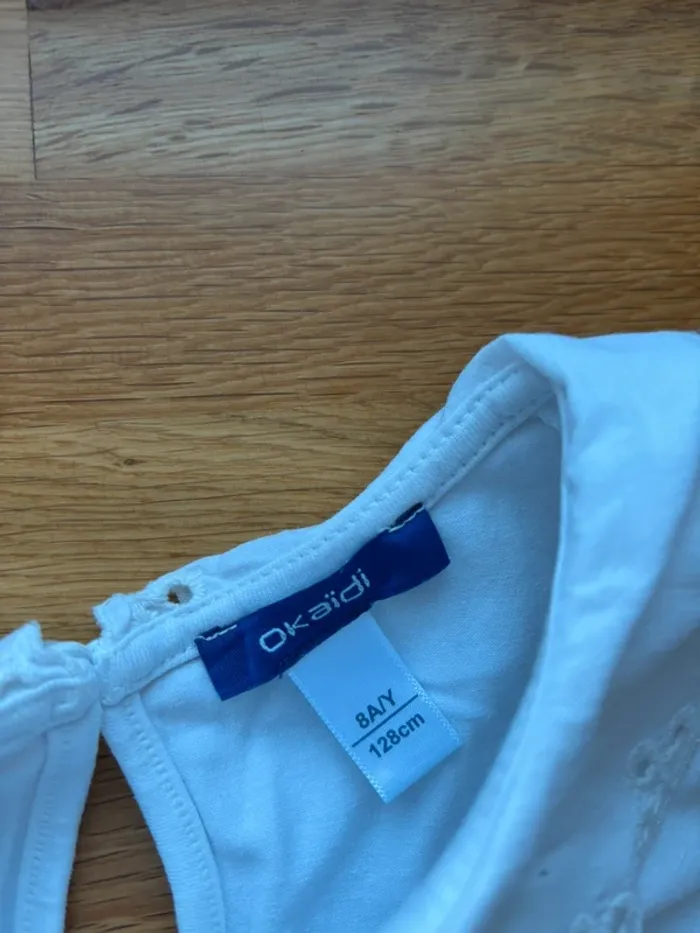 Joli t-shirt MC okaidi 8 ans fille - photo numéro 2