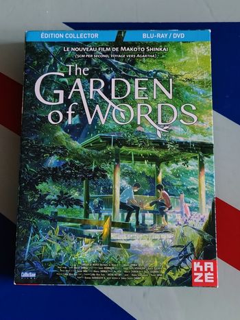 COMBO Collector Blu Ray + DVD Garden of the Words (Makoto Shinkai) RARE