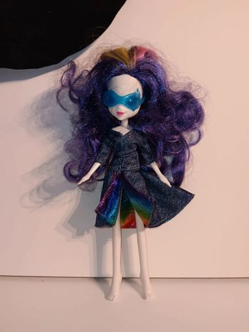 Figurine my little pony equestria girls robe arc-en-ciel