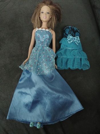 Barbie tenues bleu .