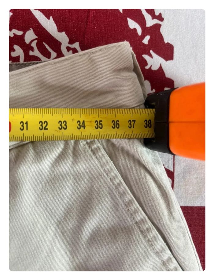 Pantalon Chino Bertrand d’Arley taille 38 marron crème/ beige crème doublure au niveau des chevilles - photo numéro 14