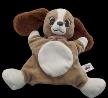❤️B3577 Doudou Plat Marionnette Beige Lady Chien Dog Belle Et Le Clochard DISNEY