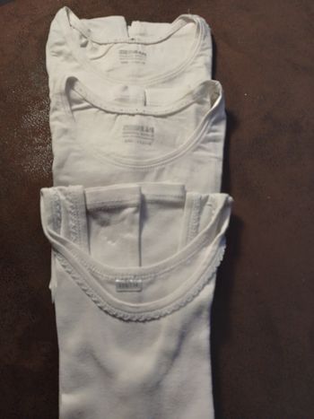 Lot de 3 débardeurs blanc