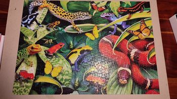 Puzzle 1000 pièces jungle animaux 
