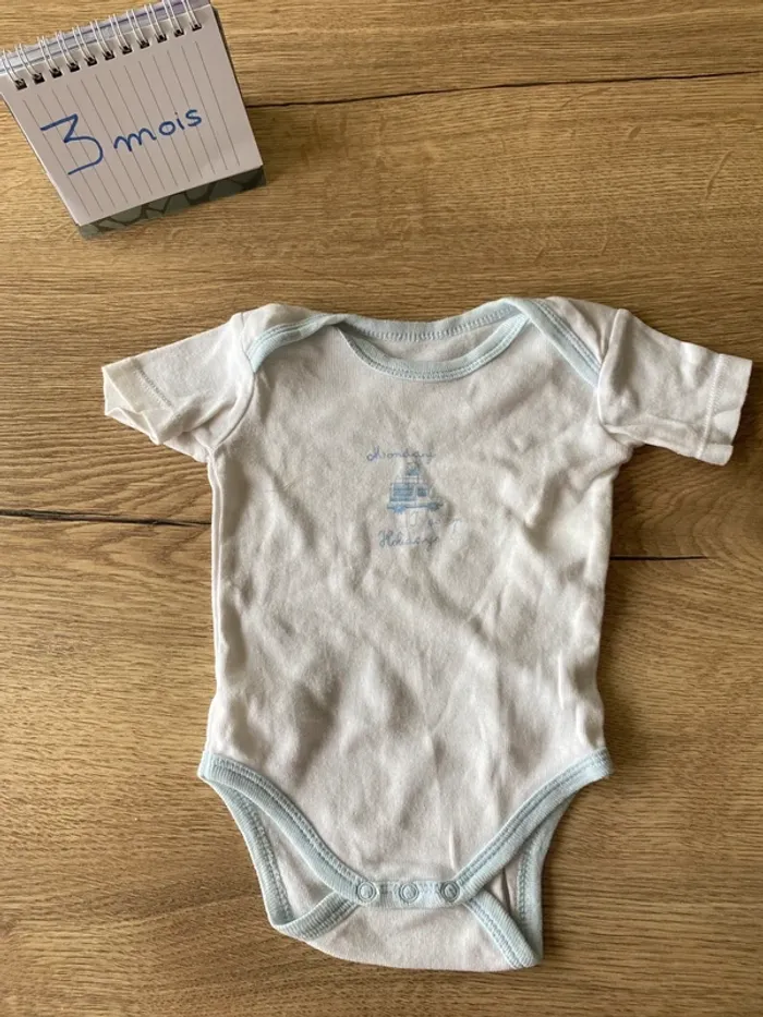 Lot de 3 bodies 3 mois - photo numéro 2