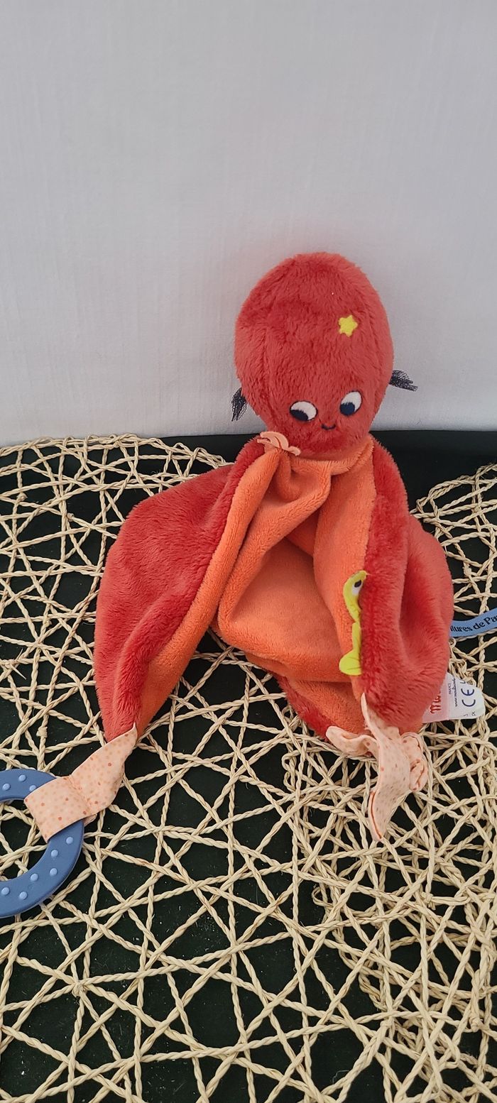 Doudou plat poulpe Paulie de Moulin Roty - photo numéro 3