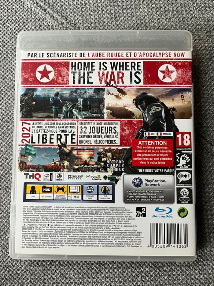 Jeu PlayStation 3 Homefront - photo numéro 2
