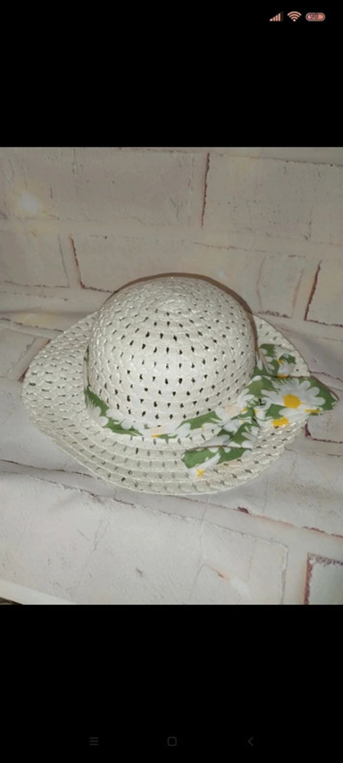 Robe fleurie avec son chapeau 18mois - photo numéro 2