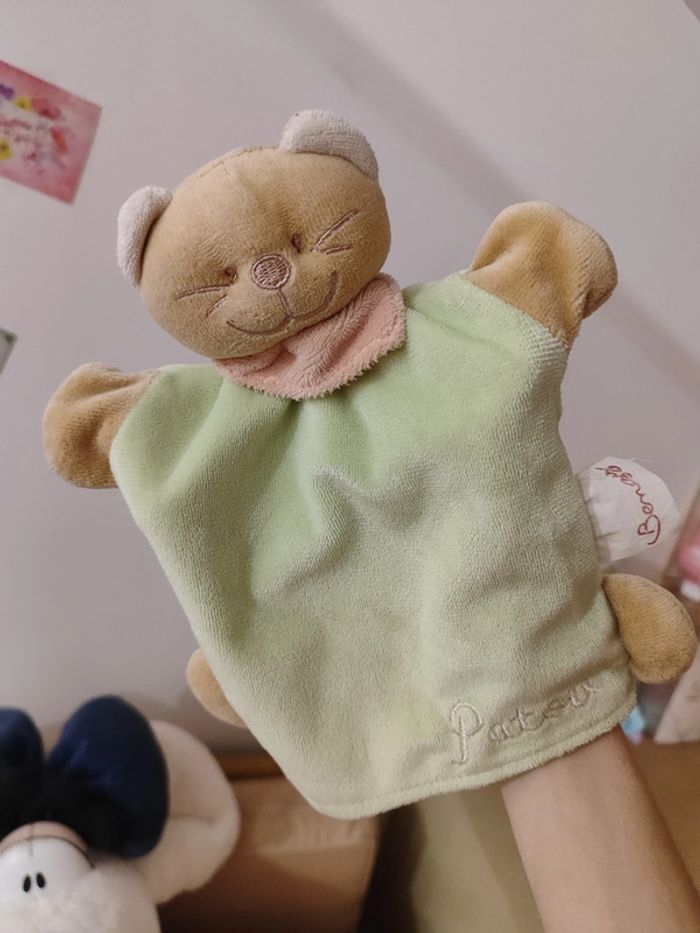 Doudou plat Marionnette  chat Patou bengy