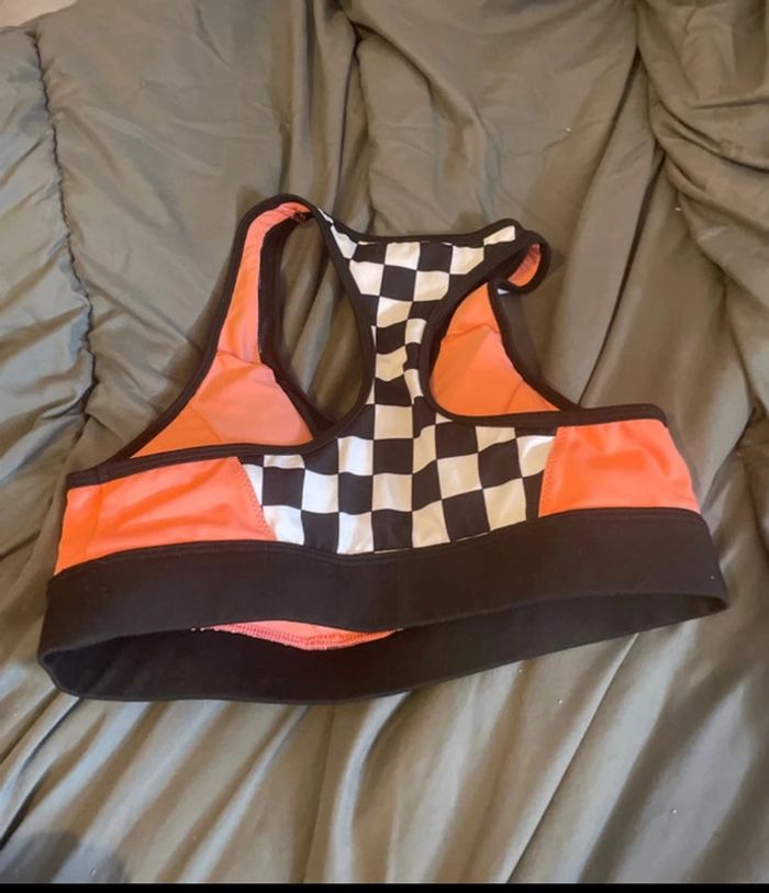 Brassière sport Undiz Unstoppable Noir/Corail - Neuve jamais portée - photo numéro 2