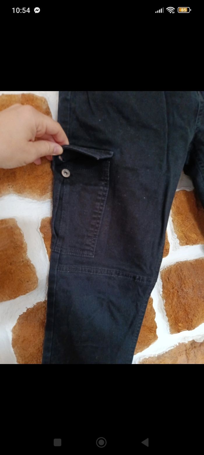 Pantalon cargo noir - photo numéro 6