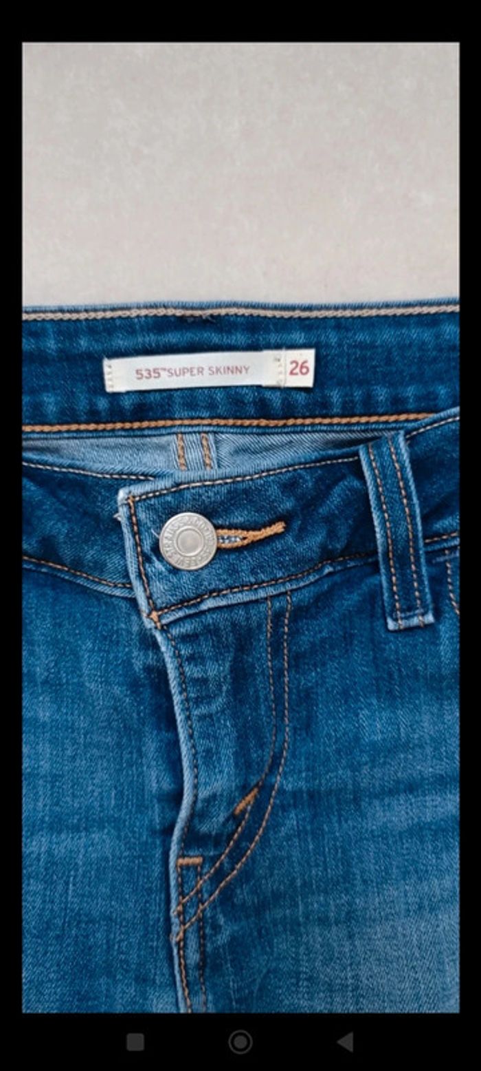 Jeans Levis 535 super skinny W26 L30 - photo numéro 4