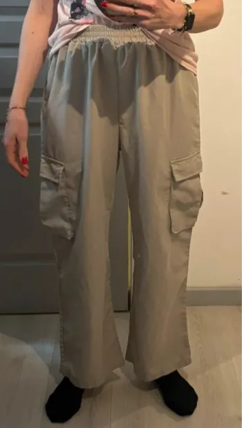 Pantalon cargo beige Shein - Taille L (40/42)