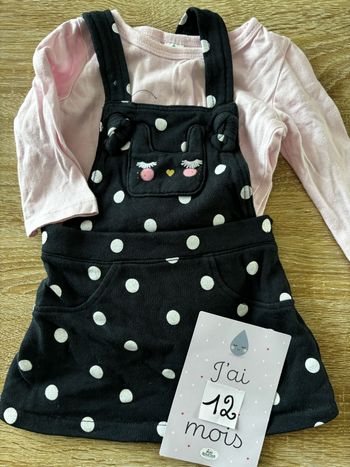 Ensemble robe à pois TEX t.12m