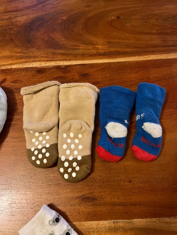 Lot chaussettes et chausson bébé garçon - photo numéro 3