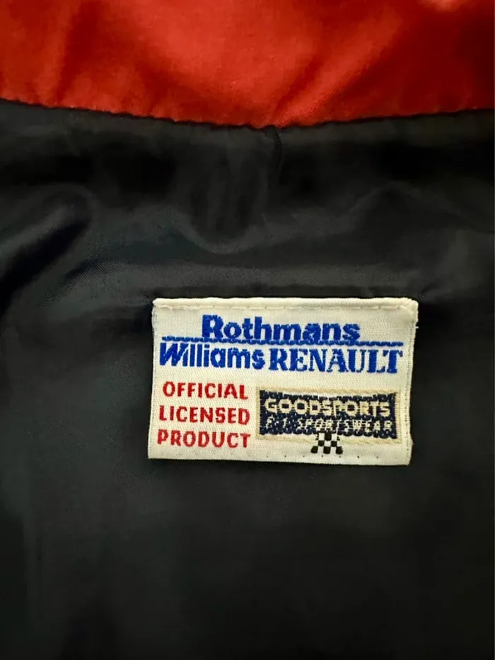 Veste Renault Williams X Rothmans - photo numéro 7