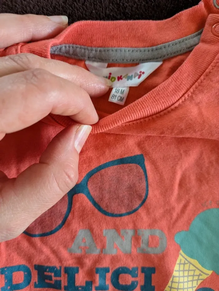 Lot de 4 t-shirts été 18 mois - photo numéro 8
