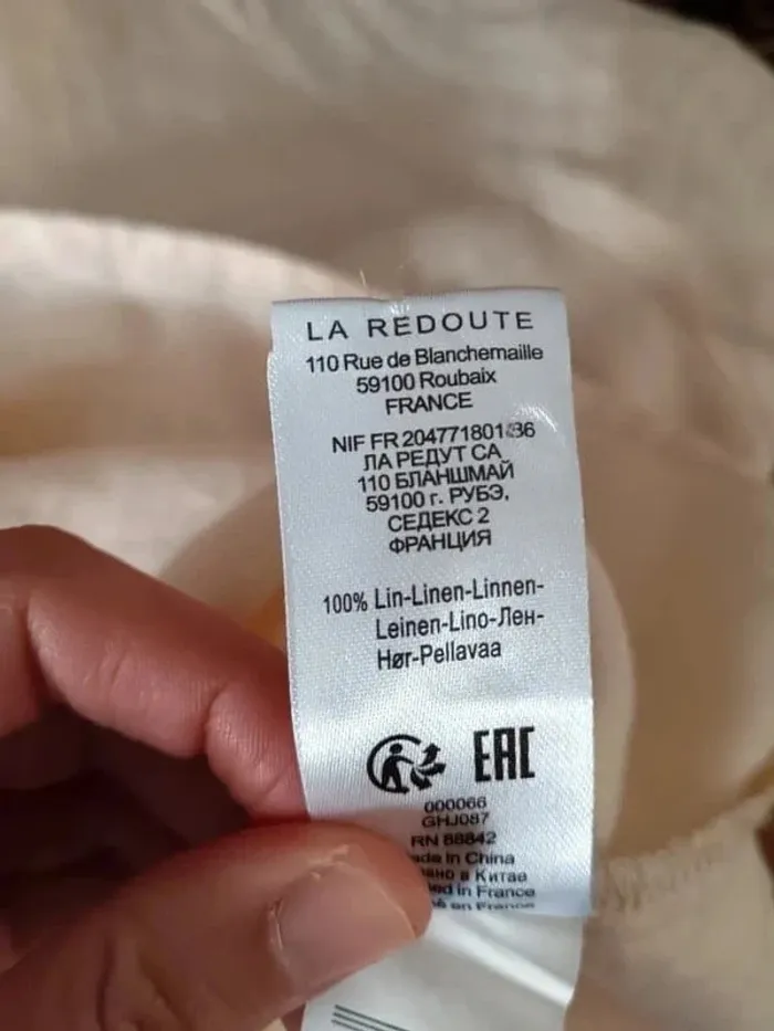 Chemise rose très pâle lin La Redoute - photo numéro 10