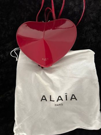 Sac le coeur alaia bordeaux vernis