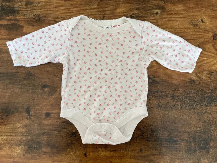 Body manches longues à fleurs