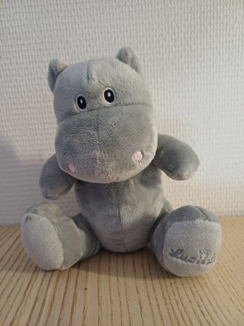 Peluche hippopotame Luc et Léa 