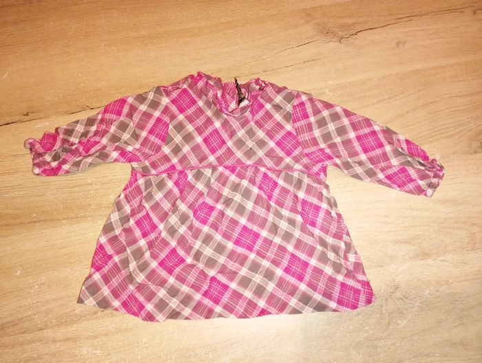 Tee shirt chemisier a Carreaux