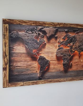 Tableau carte du monde