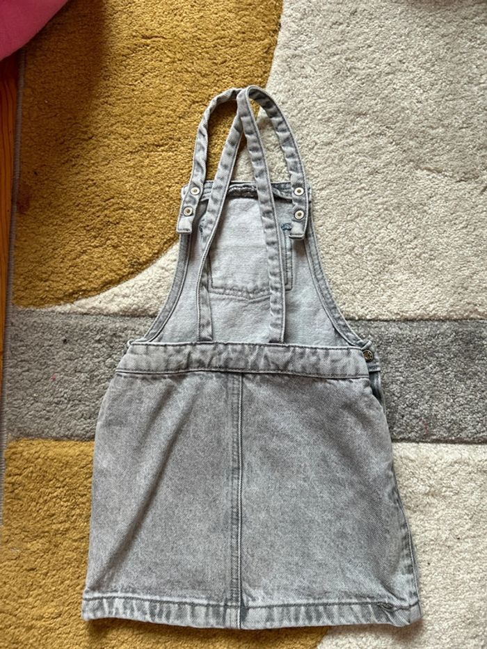 Robe chasuble courte en jean Mango kids - photo numéro 2