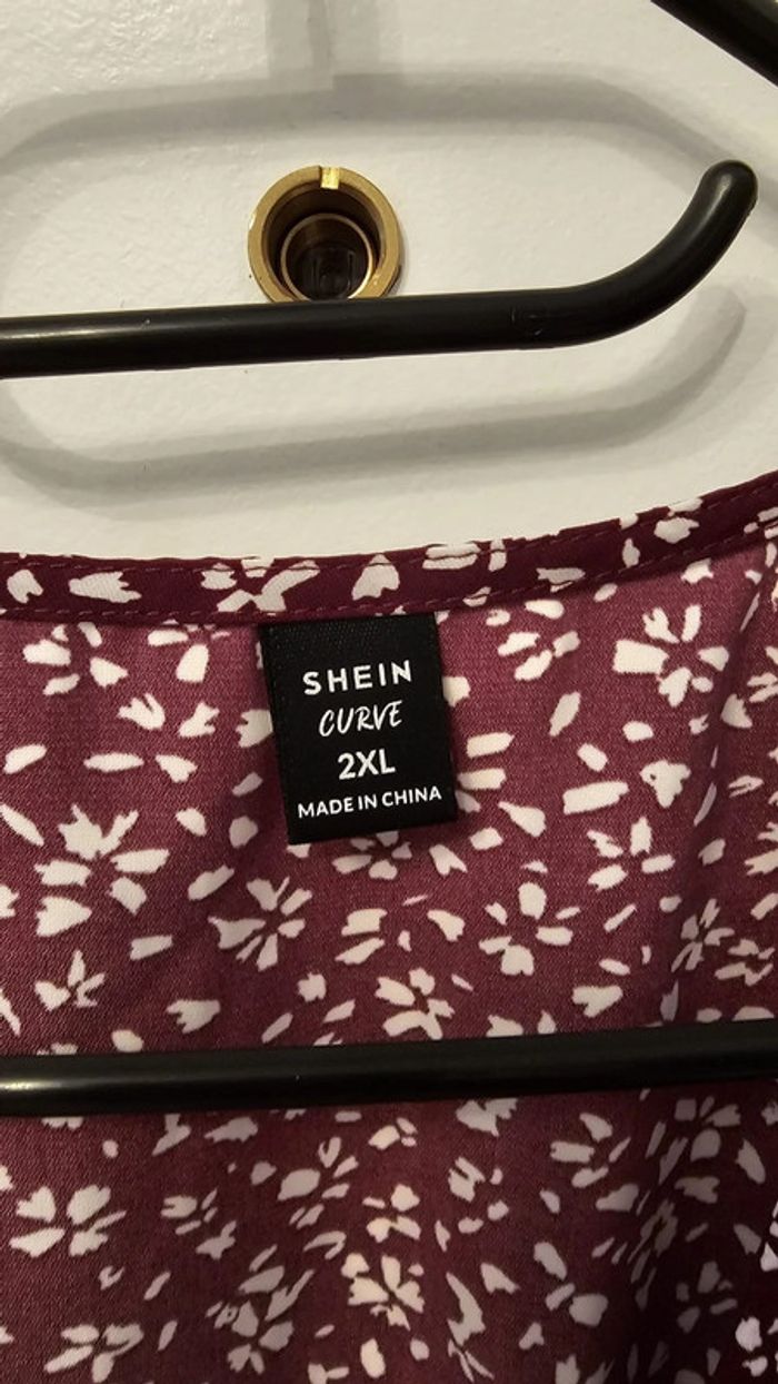 Robe shein 2XL prune neuve - photo numéro 3